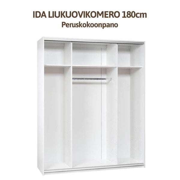 IDA Liukuovikomero 180cm peruskokoonpano