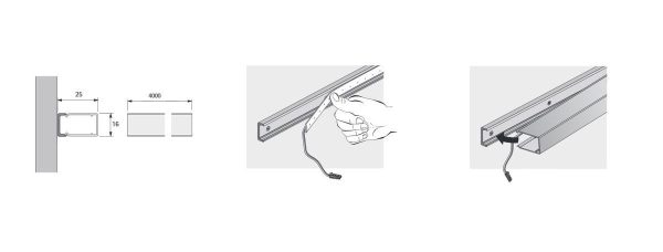 ChannelLine A valoprofiili LED-nauhalle asennus ChannelLine A valoprofiili LED-nauhalle asennus