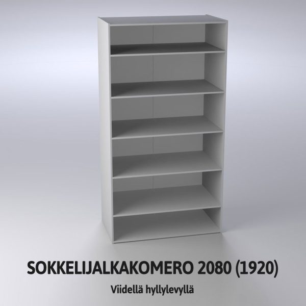 Sokkelijalkakomero 2080 (1920) hyllylevyillä Sokkelijalkakomero 2080 (1920) hyllylevyillä