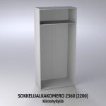 Sokkelijalkakomero 2360 (2200)