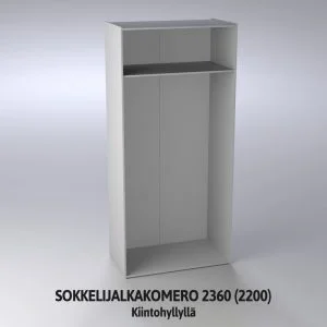 Sokkelijalkakomero 2360 (2200) runko