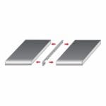 JATKOLISTA 1R/R7,5 TASOLLE 30 MM ALUM. LV ANODISOITU PIT. 600 MM