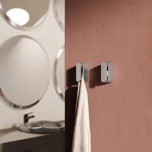 tulia pyyheripustin musta/kromi